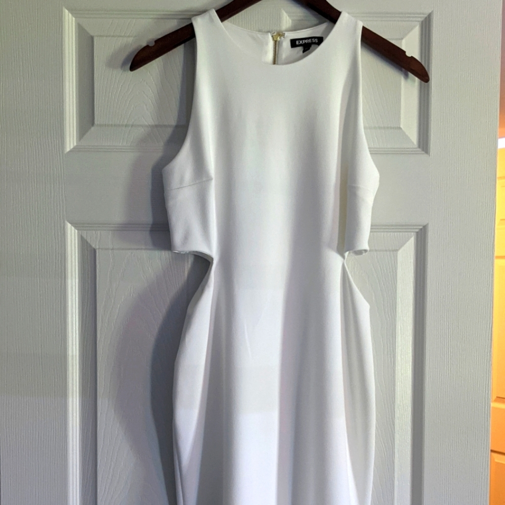 Express White Cutout Mini Dress